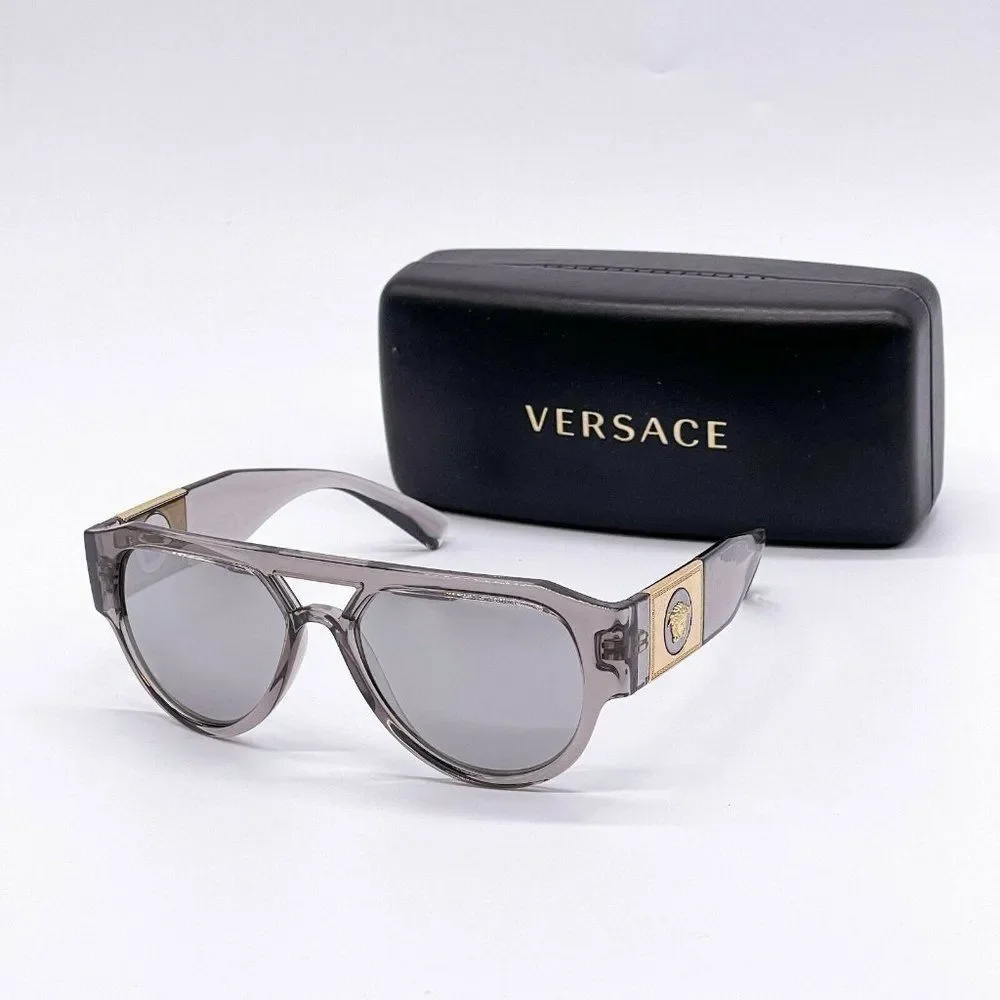 New Versace Unisex Grey Mirror Sunglasses!